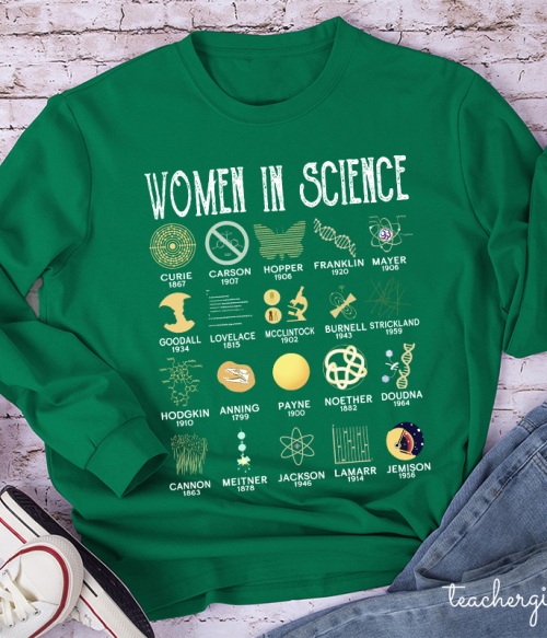 Smart Women In Science Teacher Long Sleeve T-Shirt