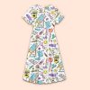 Freely Draw The Picture In Your Mind Teacher Printed Dress
