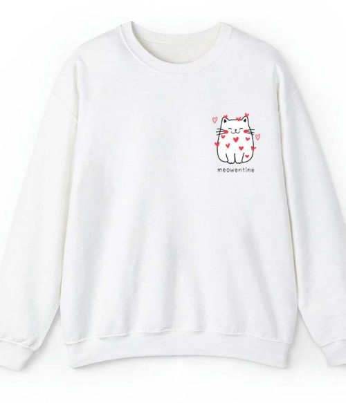 Meowentine Teacher Sweatshirt