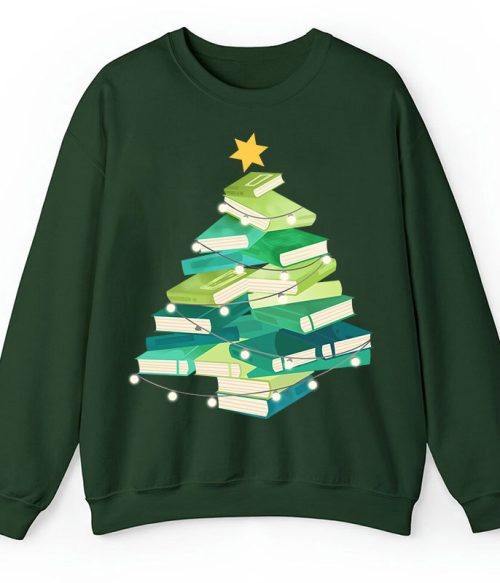Christmas Book Teacher Sweatshirt