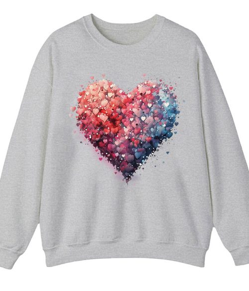 Bubble Heart Teacher Sweatshirt