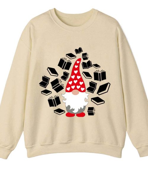 A Bookholic Gnomes Teacher Sweatshirt
