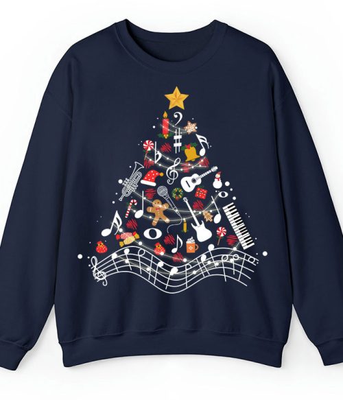 Musical Christmas Tree Teacher Sweatshirt