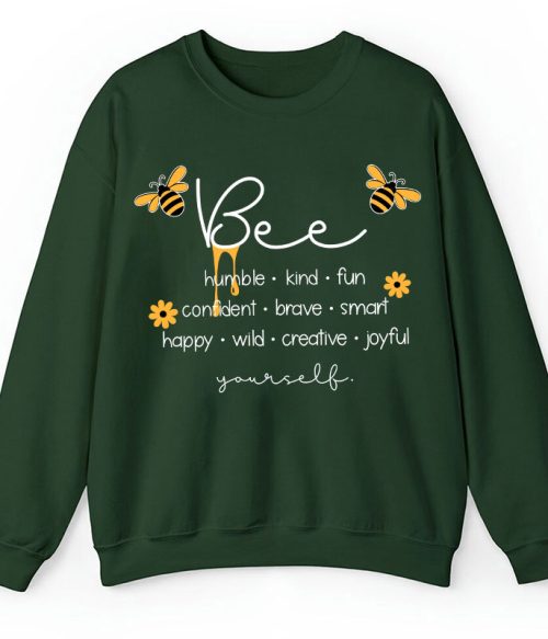 Bee Humble Kind Fun Teacher Sweatshirt