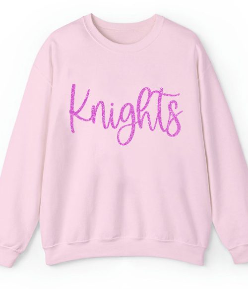 Personalized Glitter Font Mascot Teacher Sweatshirt