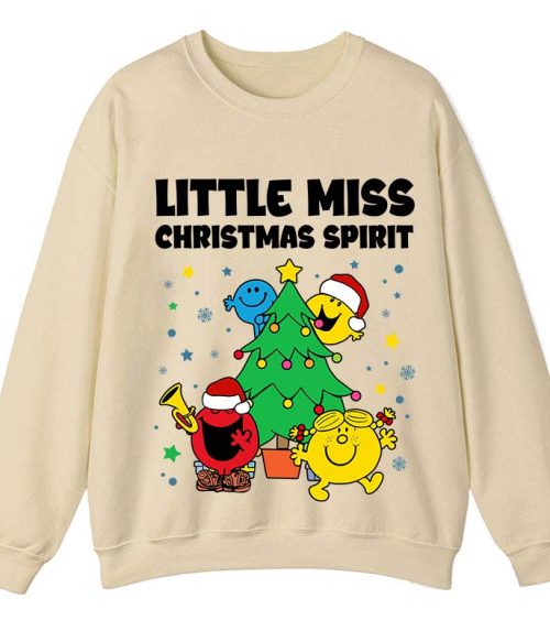 Little Miss Christmas Spirit Teacher Sweatshirt