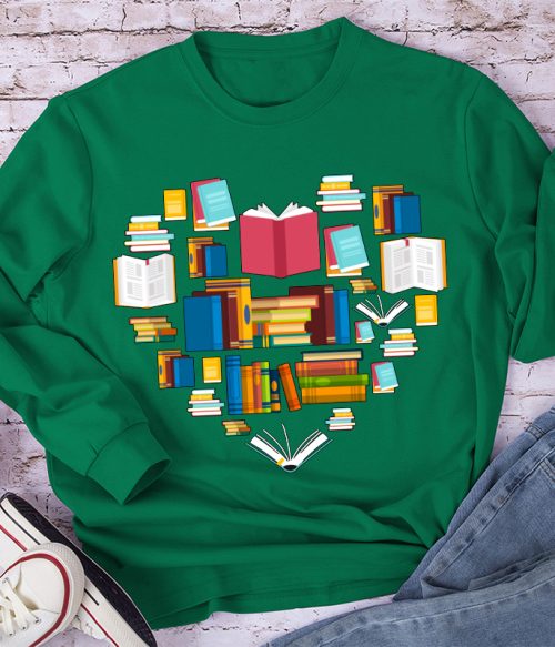 Fill Your Heart With Books Long Sleeve T-Shirt