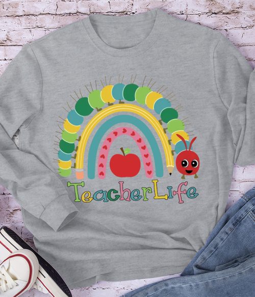 Alive Colourful Rainbow Long Sleeve T-Shirt