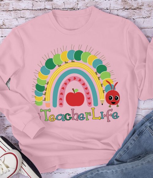 Alive Colourful Rainbow Long Sleeve T-Shirt
