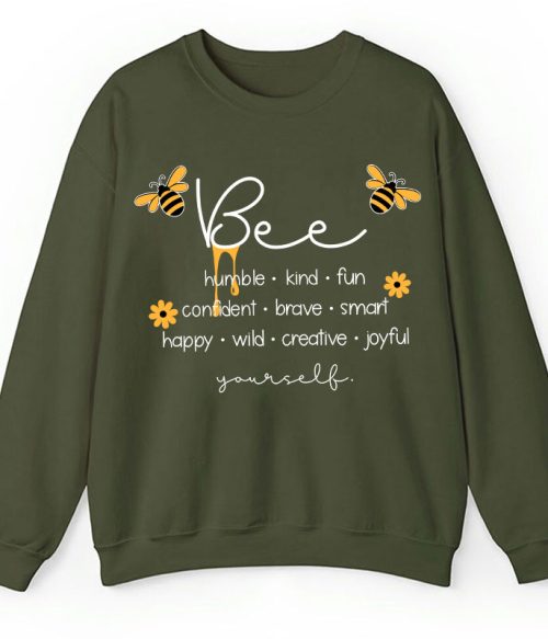 Bee Humble Kind Fun Teacher Sweatshirt