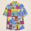 Cartoon Cat Teacher Short Sleeve Shirt