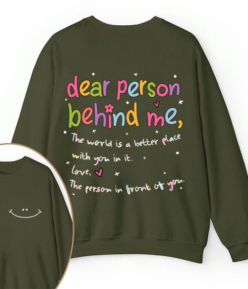 Happy Face Teacher Two Sided Sweatshirt
