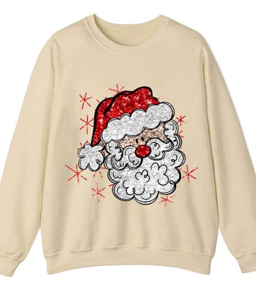 Santa Claus Christmas Teacher Sweatshirt