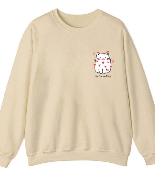 Meowentine Teacher Sweatshirt