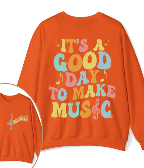 Personalized It's A Good Day To Make Music Two Sided Teacher Sweatshirt