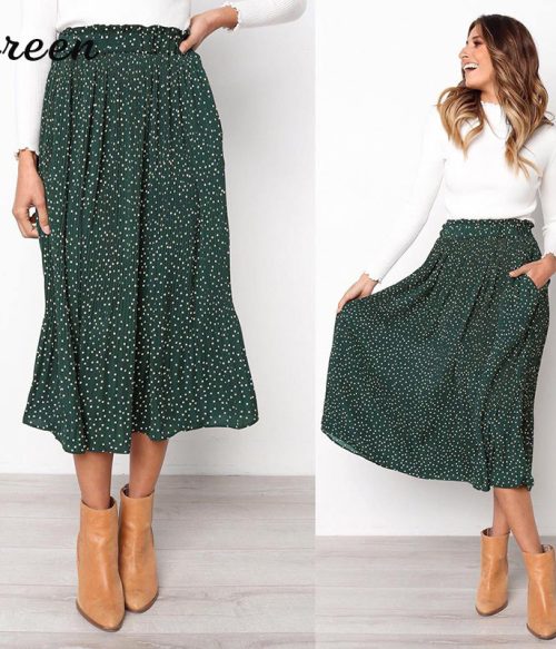 Boho Leopard Print Skirt