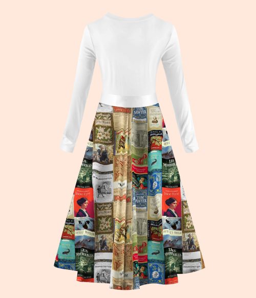 Falling Into The Ocean Of Art Teacher Long Sleeve Dress