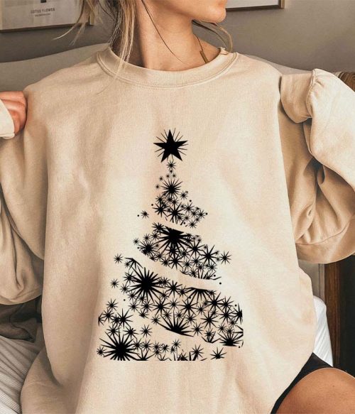 Shining Stars Christmas Tree Teacher Sweatshirt