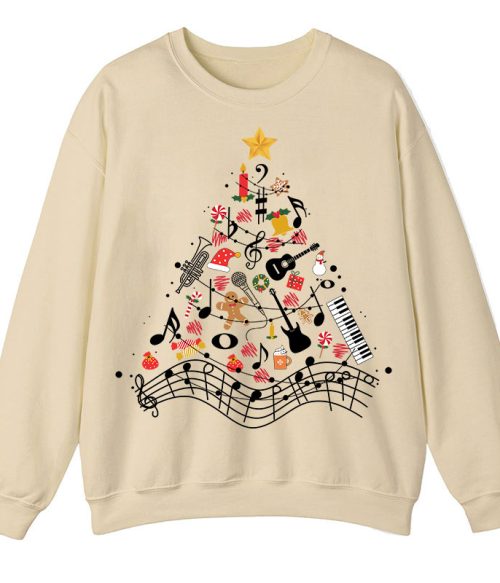 Musical Christmas Tree Teacher Sweatshirt