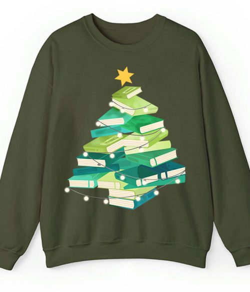 Christmas Book Teacher Sweatshirt