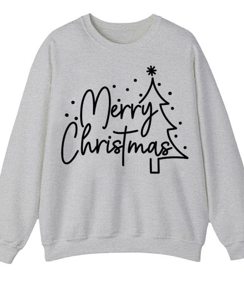 Merry Christmas Simple Christmas Teacher Sweatshirt