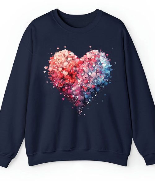 Bubble Heart Teacher Sweatshirt