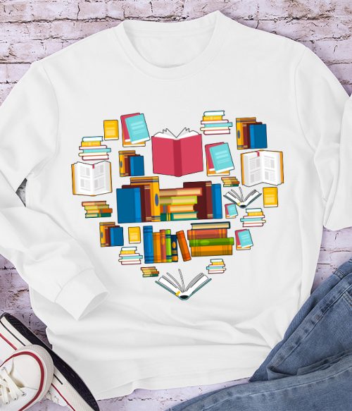Fill Your Heart With Books Long Sleeve T-Shirt