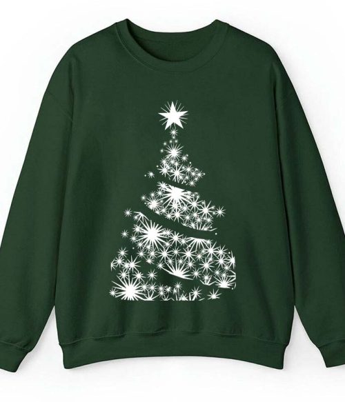 Shining Stars Christmas Tree Teacher Sweatshirt