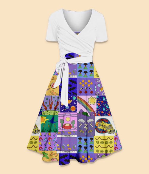 Take Chances Make Mistakes Get Messy Teacher Uspender Long Skirt Top Suit