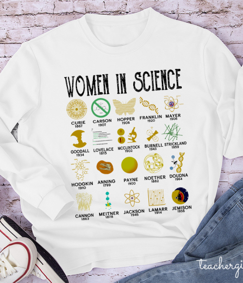 Smart Women In Science Teacher Long Sleeve T-Shirt
