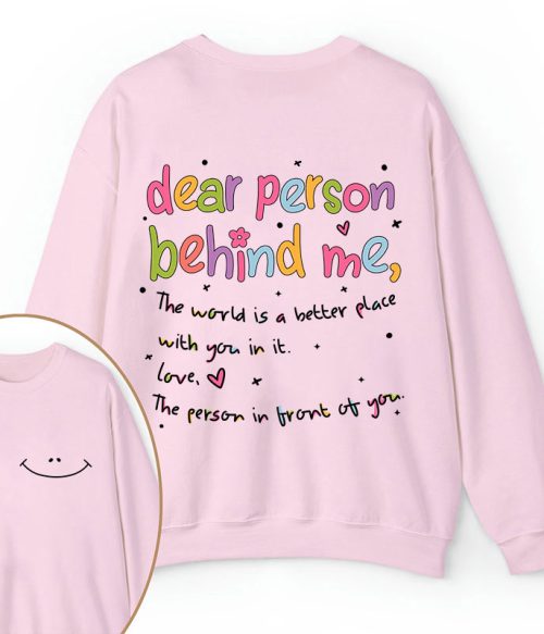 Happy Face Teacher Two Sided Sweatshirt