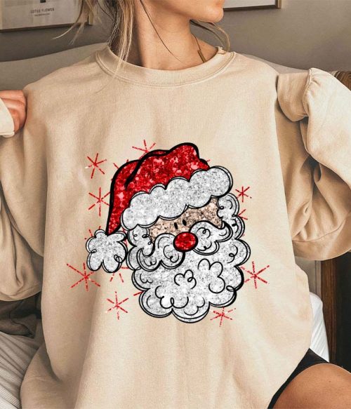 Santa Claus Christmas Teacher Sweatshirt