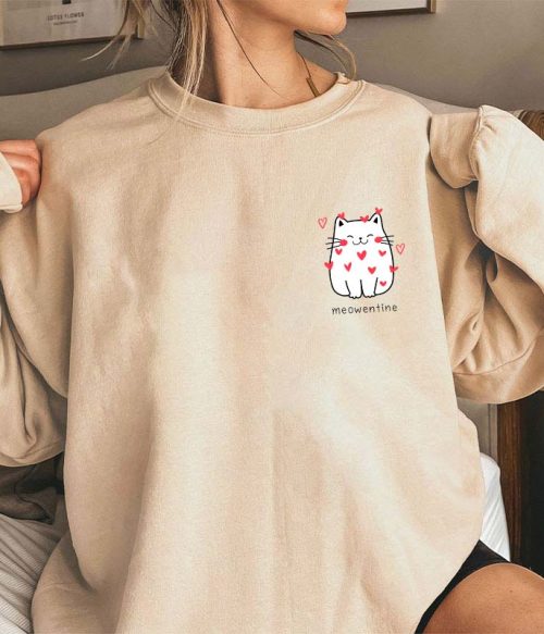 Meowentine Teacher Sweatshirt