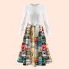 Falling Into The Ocean Of Art Teacher Long Sleeve Dress