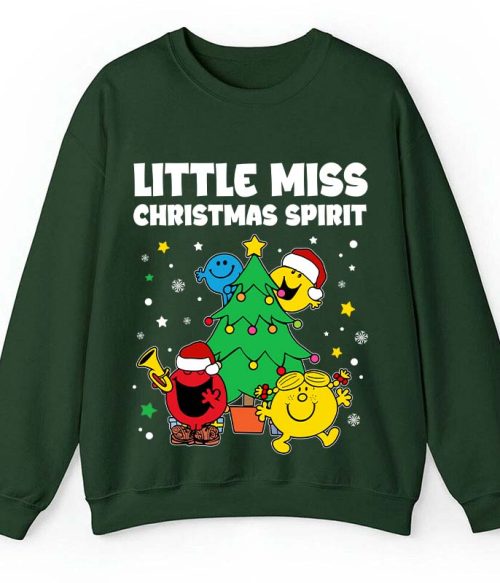 Little Miss Christmas Spirit Teacher Sweatshirt