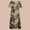 Masterpiece Literature Teacher V-Neck Long Dress