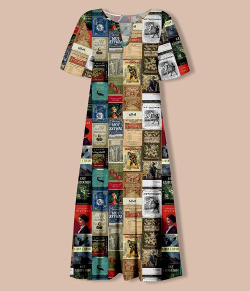 Masterpiece Literature Teacher V-Neck Long Dress