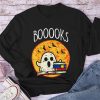 Booooks Ghost Reading Teacher Long Sleeve T-Shirt