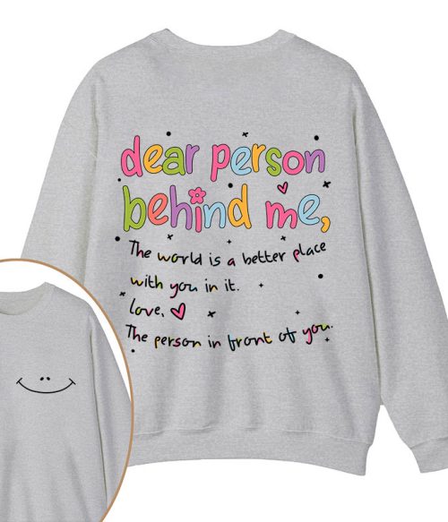 Happy Face Teacher Two Sided Sweatshirt