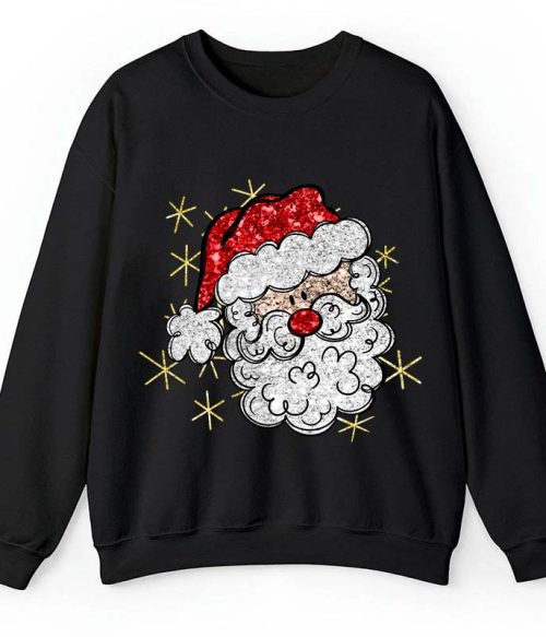 Santa Claus Christmas Teacher Sweatshirt