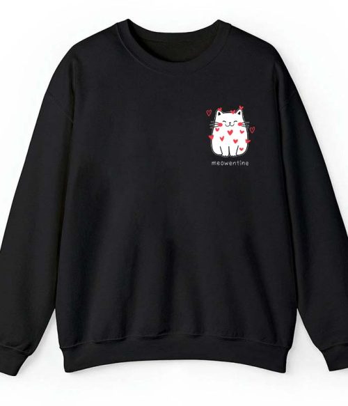 Meowentine Teacher Sweatshirt