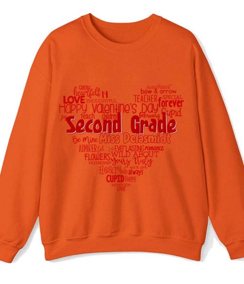 Personalized Teacher's Valentine's Day Teacher Sweatshirt