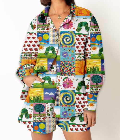 The Hungry Caterpillar Teacher Long Sleeve Shirt And Shorts Set