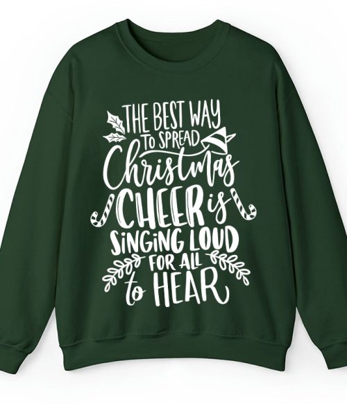 The Best Way To Spread Christmas Teacher Sweatshirt