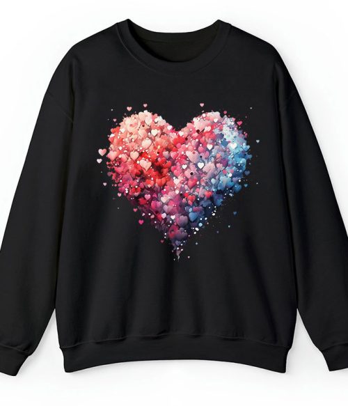 Bubble Heart Teacher Sweatshirt