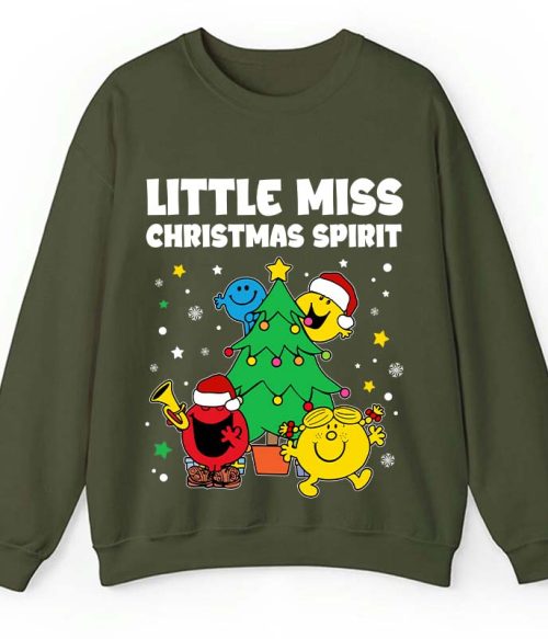 Little Miss Christmas Spirit Teacher Sweatshirt