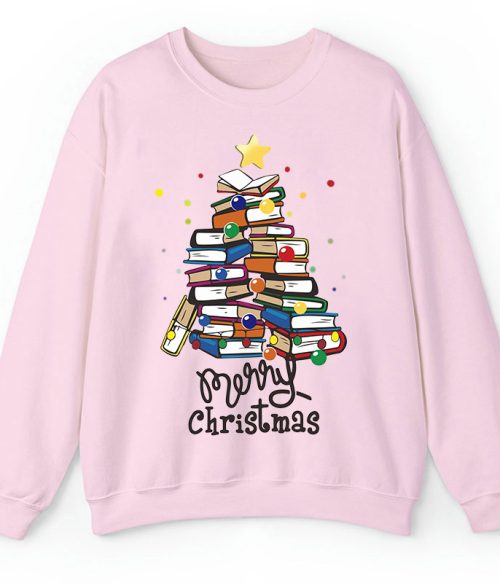 Merry Christmas Books Teacher Sweatshirt
