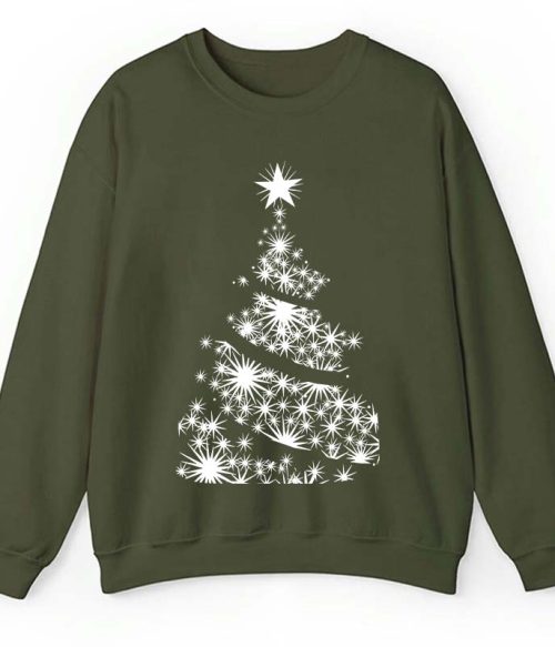 Shining Stars Christmas Tree Teacher Sweatshirt