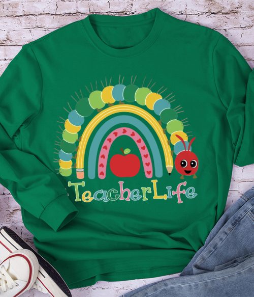 Alive Colourful Rainbow Long Sleeve T-Shirt
