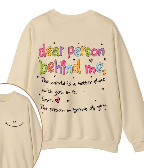 Happy Face Teacher Two Sided Sweatshirt